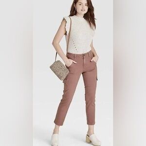 Universal Thread Cargo Jeans High Rise Slim Straight